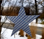 blue stripe star