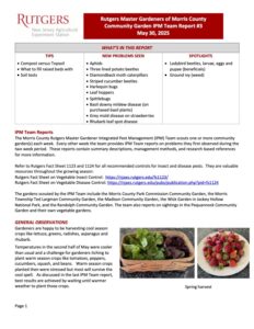 RMG IPM RPT 3 250530 Rutgers Master Gardener