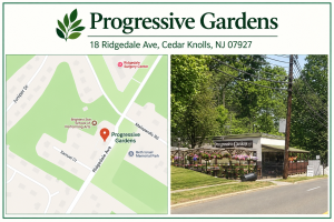 Progressive Gardens Map+Logo
