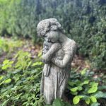 Girl and Lamb Statue Girl and Lamb Statue