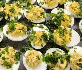 260812 Curried Apple Walnut Deviled Eggs 260812 Curried Apple Walnut Deviled Eggs
